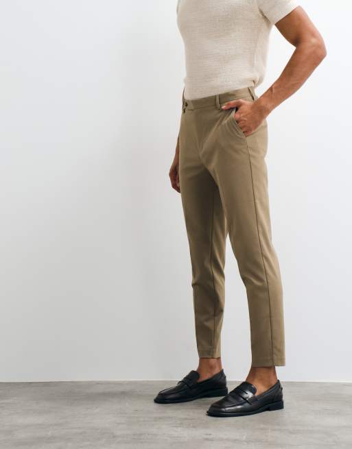 ASOS DESIGN tapered suit pants in brown, 5 of 5
