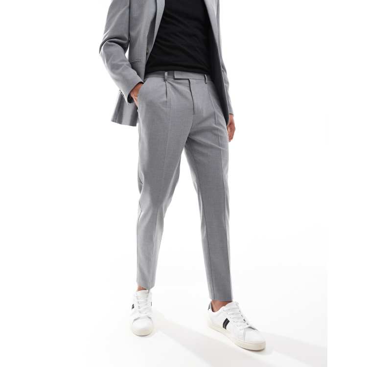 スーツ ourhour design pants black/gray Ultimate Performance End-on-End Suit Pants - Charcoal Gray
