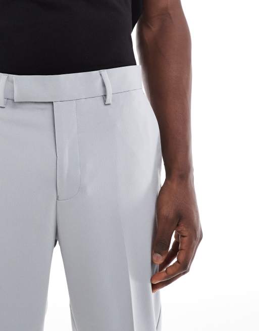 ASOS DESIGN tapered suit pants in gray