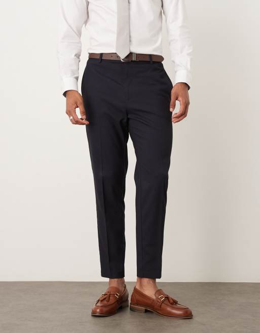 ASOS DESIGN tapered suit pants in navy, 2 of 5