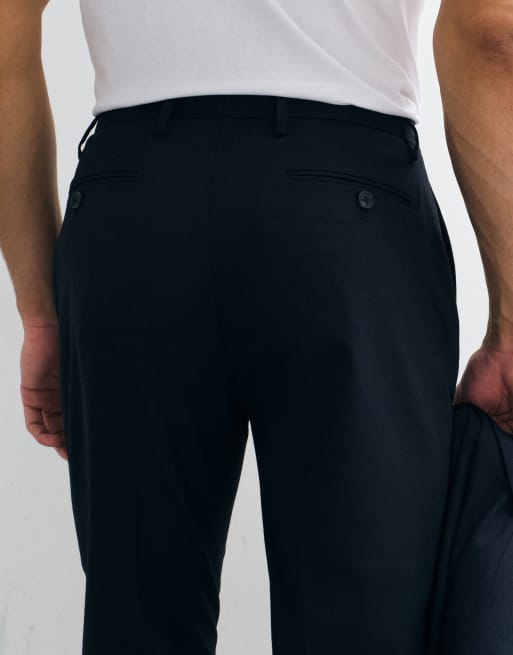 ASOS DESIGN tapered suit pants in navy, 5 of 5
