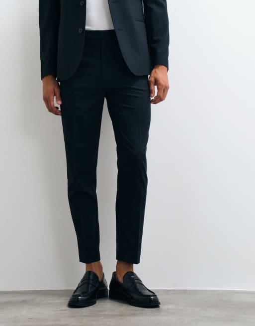 ASOS DESIGN tapered suit pants in navy, 2 of 5