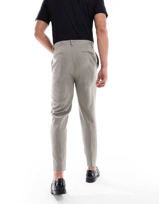 スーツ ADDICT CLOTHES HERRINGBONE WORK TROUSERS Slim Herringbone Washable Everyday Performance Hybrid
