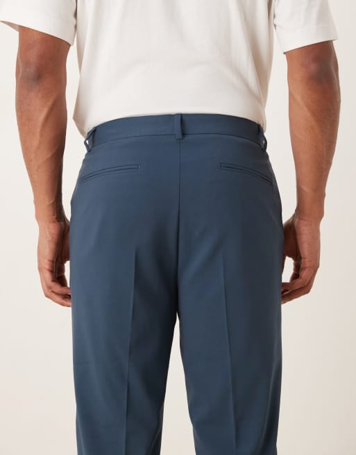 ASOS DESIGN tapered suit trouser in navy ASOS