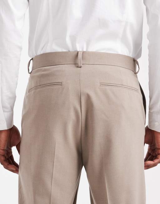 ASOS DESIGN tapered suit trousers in brown, 5 of 5