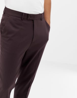 dark brown suit trousers