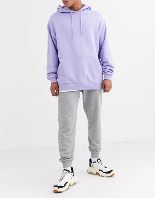 grey tapered sweatpants