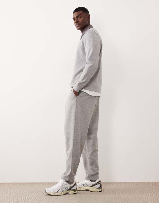 ASOS DESIGN tapered sweatpants in light gray, 3 of 5