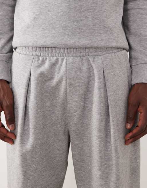 ASOS DESIGN tapered sweatpants in light gray, 5 of 5