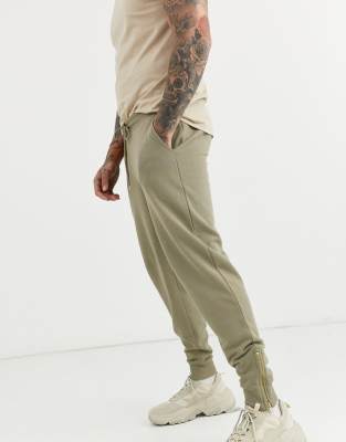 light khaki joggers