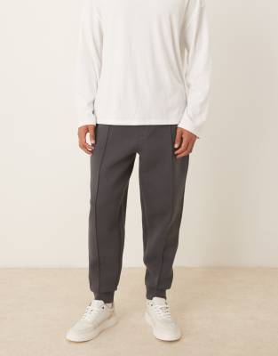 Asos Design Tapered Sweatpants In Gray