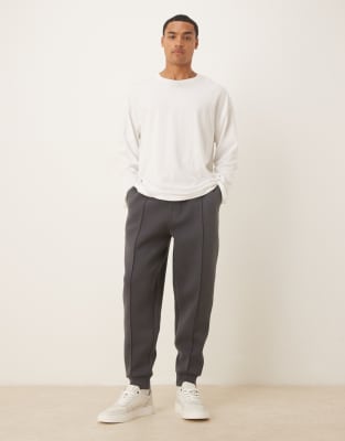 Asos Design Tapered Sweatpants In Gray