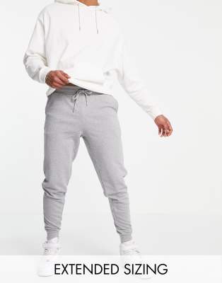 ASOS DESIGN tapered trackies in grey marl | ASOS