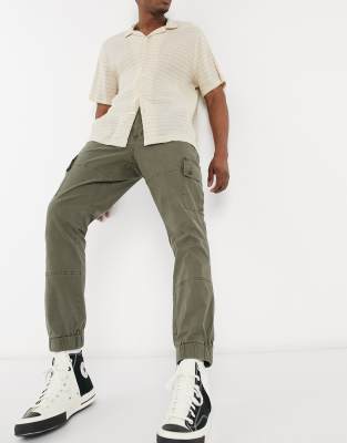 tapered khaki pants