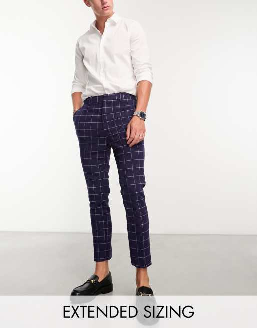 Plaid store smart pants