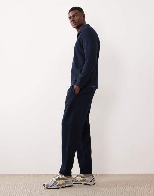 ASOS DESIGN - Taps toelopende joggingbroek in marineblauw, 3 van 5