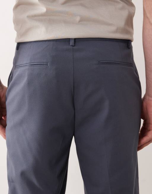 ASOS DESIGN - Taps toelopende pantalon in blauw, 5 van 5