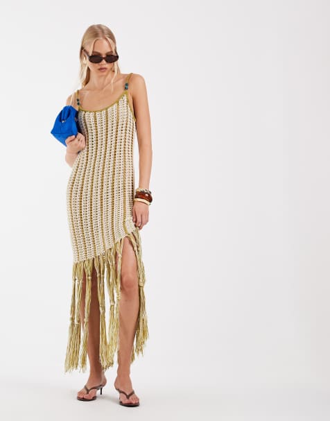 asos beach dresses sale ASOS LUXE - Beach Maxi Dress - Women - Cotton/Polyester - 10 US