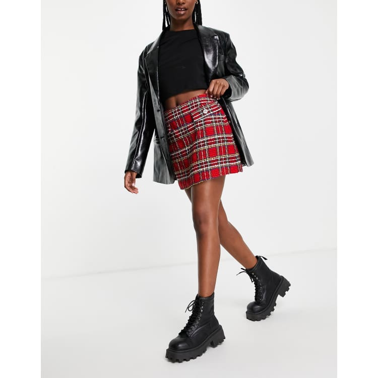 Tartan shop skirt asos