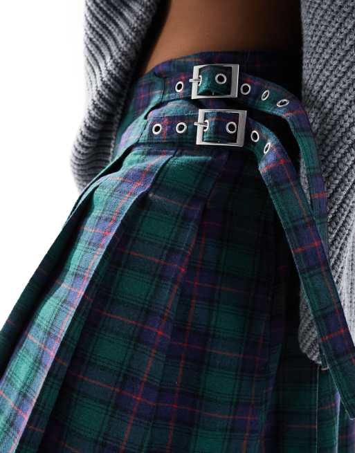 Tartan skirt clearance navy