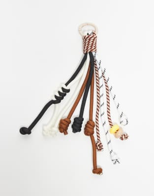 ASOS DESIGN - Taschenanhänger mit mehreren Bungeeseil-Kordeln-Bunt