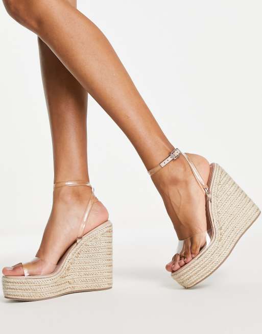 Asos design justina espadrille wedges online