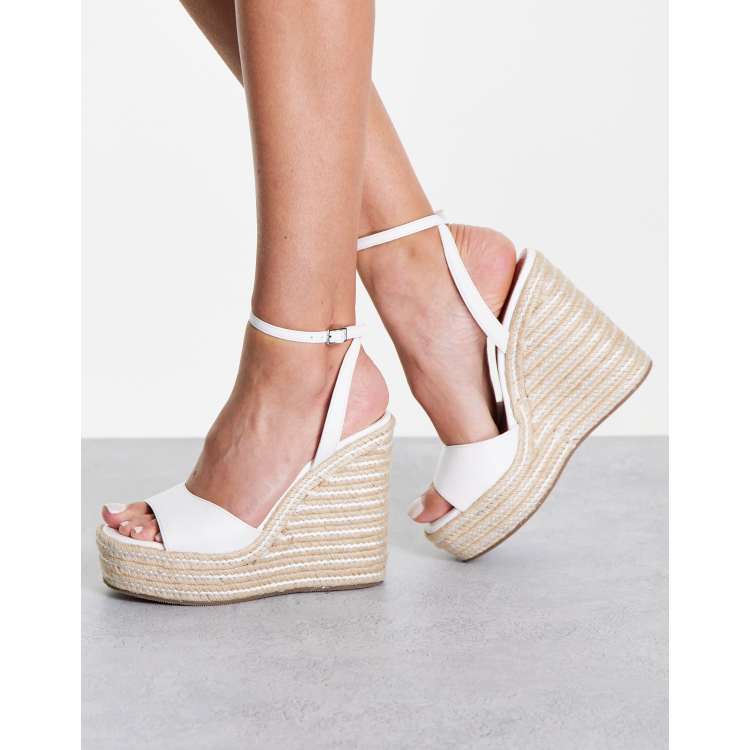 White store platform wedges