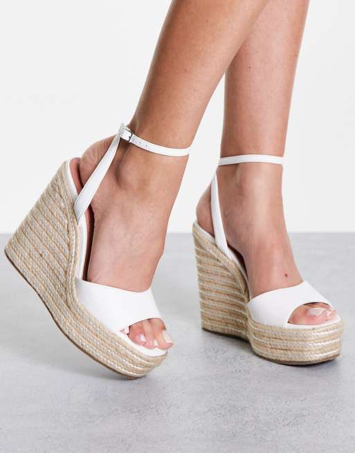 ASOS DESIGN - Tasha - Espadriller med kilehæl i hvid, 2 af 4