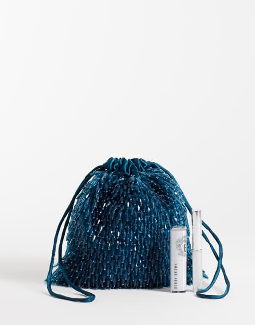 ASOS DESIGN tasje met kralen in blauwgroen, 4 van 4