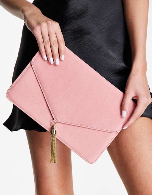 Asos pink clutch bag new arrivals