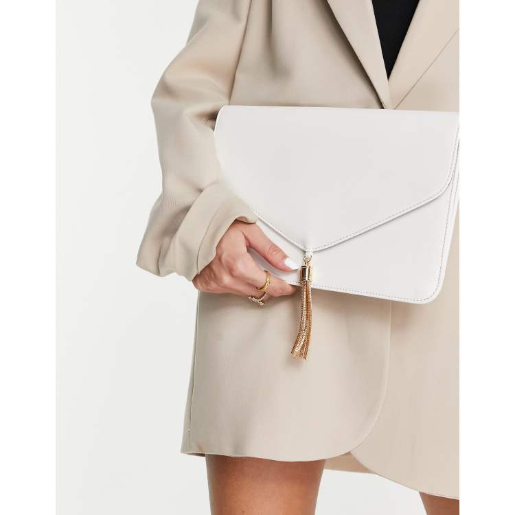 White clutch bag asos sale