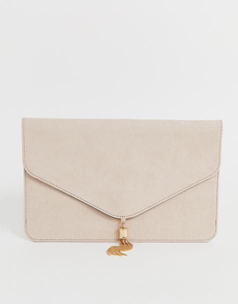 ASOS DESIGN tassel clutch bag