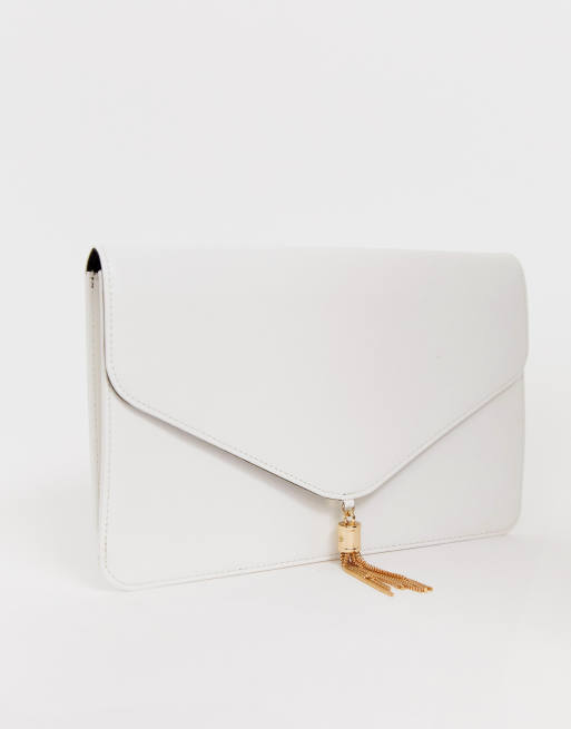 White clutch bag on sale asos