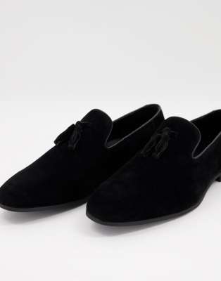 asos black tassel loafers