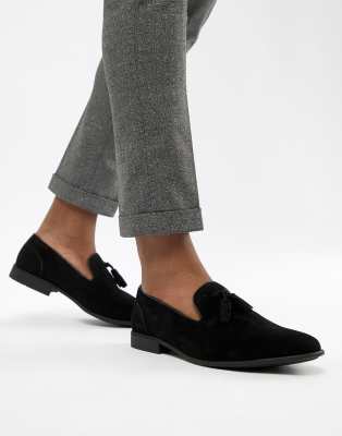 asos black suede shoes