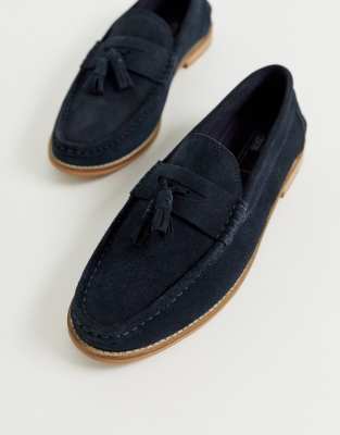 navy loafers asos