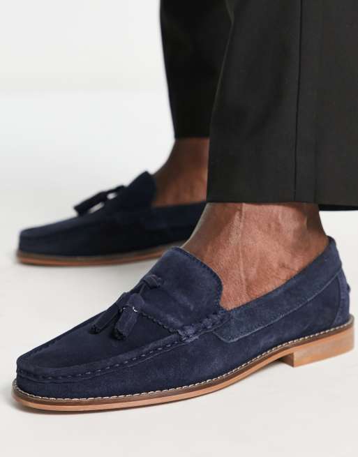 Asos mens best sale suede loafers