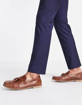 asos mens tan loafers