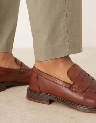 Asos Design Tassel Loafers In Brown