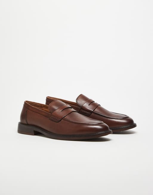 ASOS DESIGN tassel loafers in tan leather