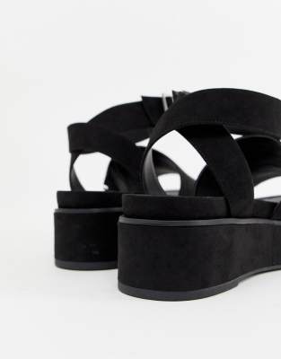 asos black flatforms