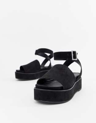 black flatform sandals asos