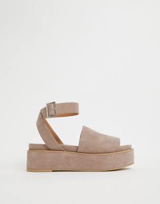 asos design thear espadrille flatform sandals