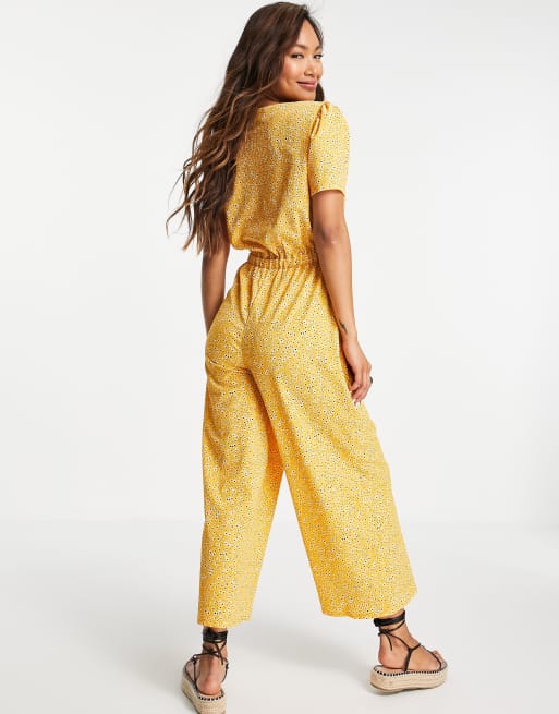 Asos store mustard jumpsuit