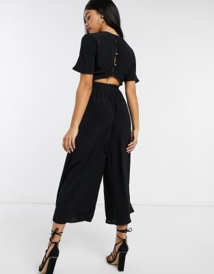 button back jumpsuit