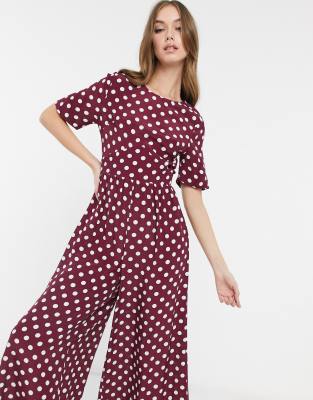 asos burgundy jumpsuit