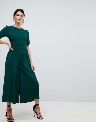 asos green playsuit