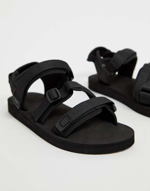 ASOS DESIGN - Tech sandalen met banden in zwart, 2 van 4