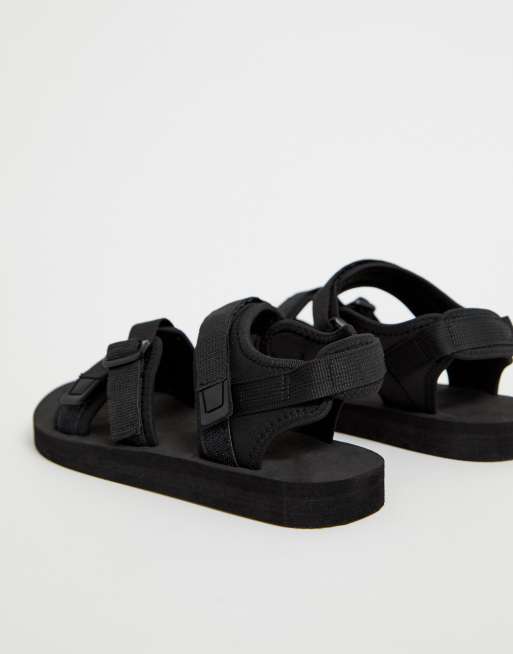 ASOS DESIGN - Tech - Sandales à scratch - Noir, 4 de 4