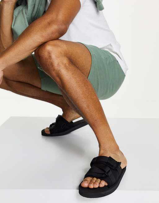 ASOS DESIGN tech sliders in black ASOS